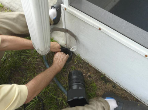 underground downspout