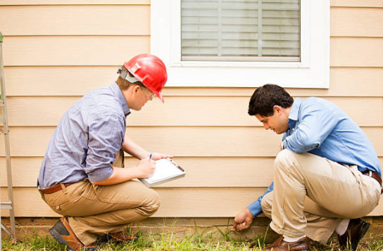 Inspecting foundation of home